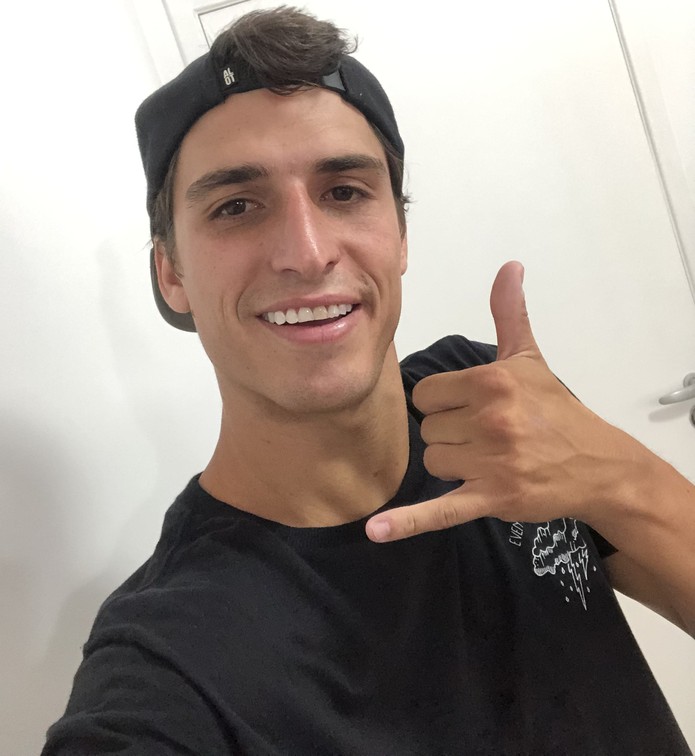 Felipe: última selfie do participante — Foto: Arquivo pessoal