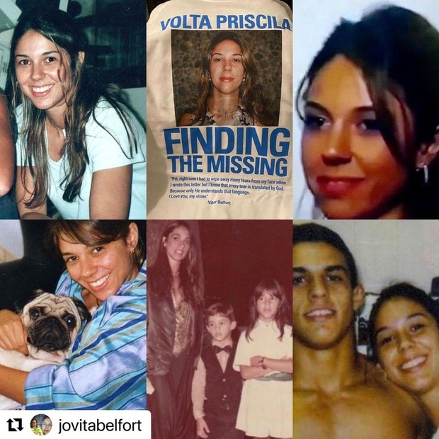 Priscila Belfort, desaparecida há quase 18 anos (Foto: Reprodução/Instagram)