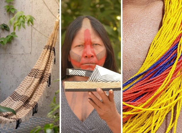 Diversas aldeias fazem parte de associações para promover o artesanato indígena (Foto: Divulgação | Montagem: Casa e Jardim)