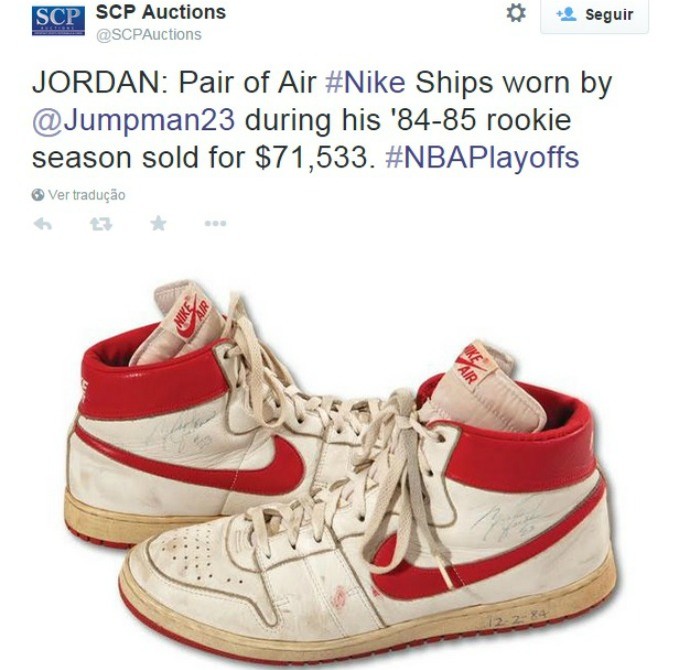 Michael Jordan Tênis (Foto: Reprodução Twitter)