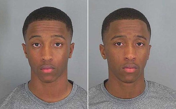 Gêmeos Malik e Shamel Toppin foram presos pelo mesmo crime nos EUA (Foto: Spartanburg County Sheriff's Office)