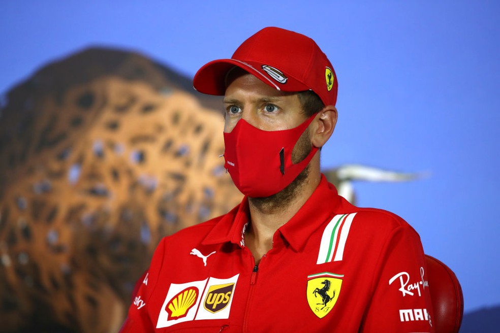 Sebastian Vettel, da Ferrari, no GP da Estíria de 2020 — Foto: Bryn Lennon/Getty Images