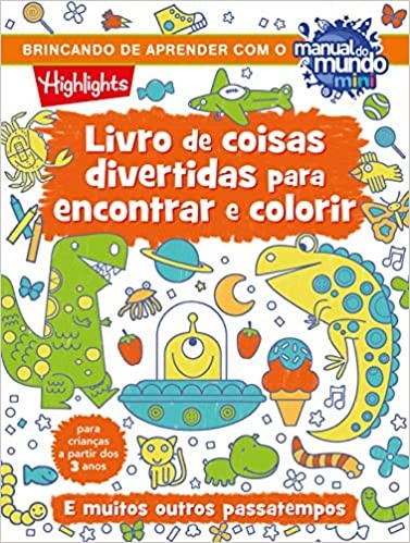 'Livro de coisas divertidas para encontrar e colorir' traz várias atividades  (Foto: Reprodução/Amazon)