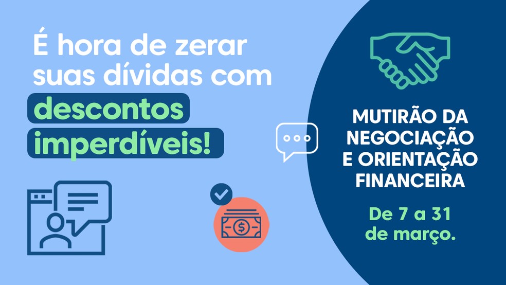 Mutirão vai até o final do mês. — Foto: Divulgação/Febraban