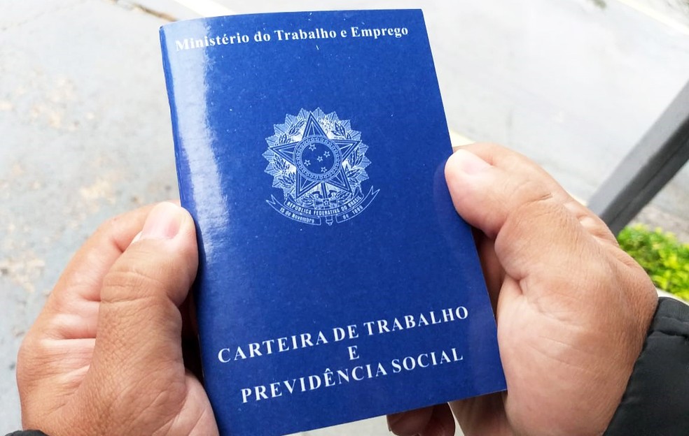 Carteira de trabalho — Foto: Heloise Hamada/G1