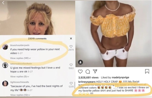 Fãs acreditam que Britney tem mandado mensagens codificadas (Foto: Reprodução/Instagram)