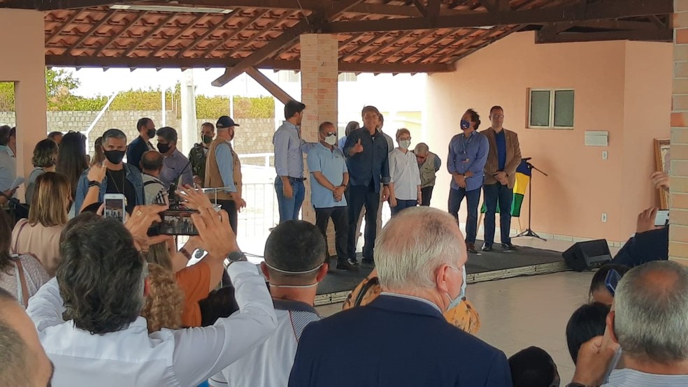 Bolsonaro entrega moradias do Minha Casa Minha Vida em Mossoró — Foto: Amanda Melo/G1