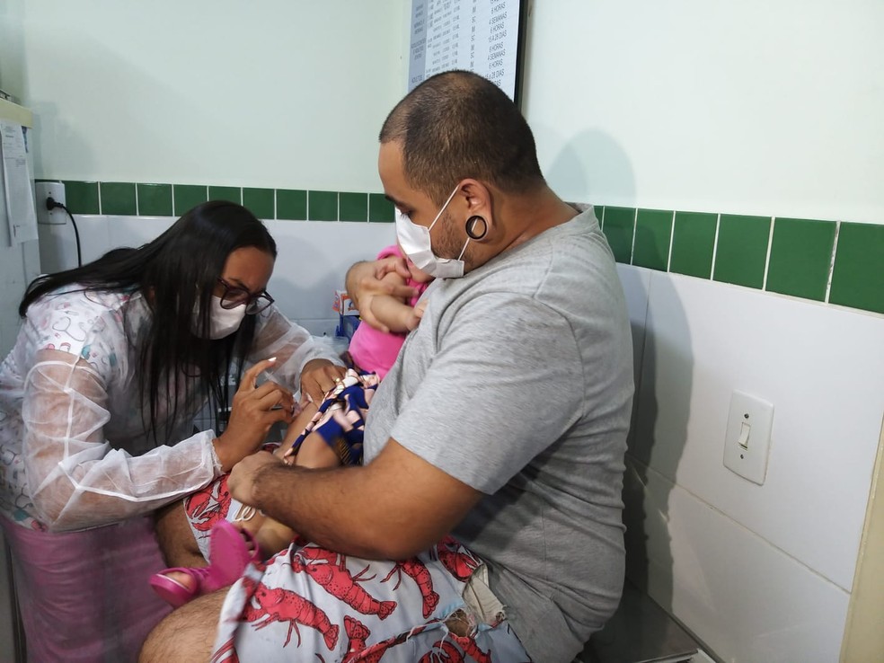 Crianças precisam manter a caderneta de vacinação atualizada, alerta Saúde  — Foto: Eldérico Silva/Rede Amazônica Acre 