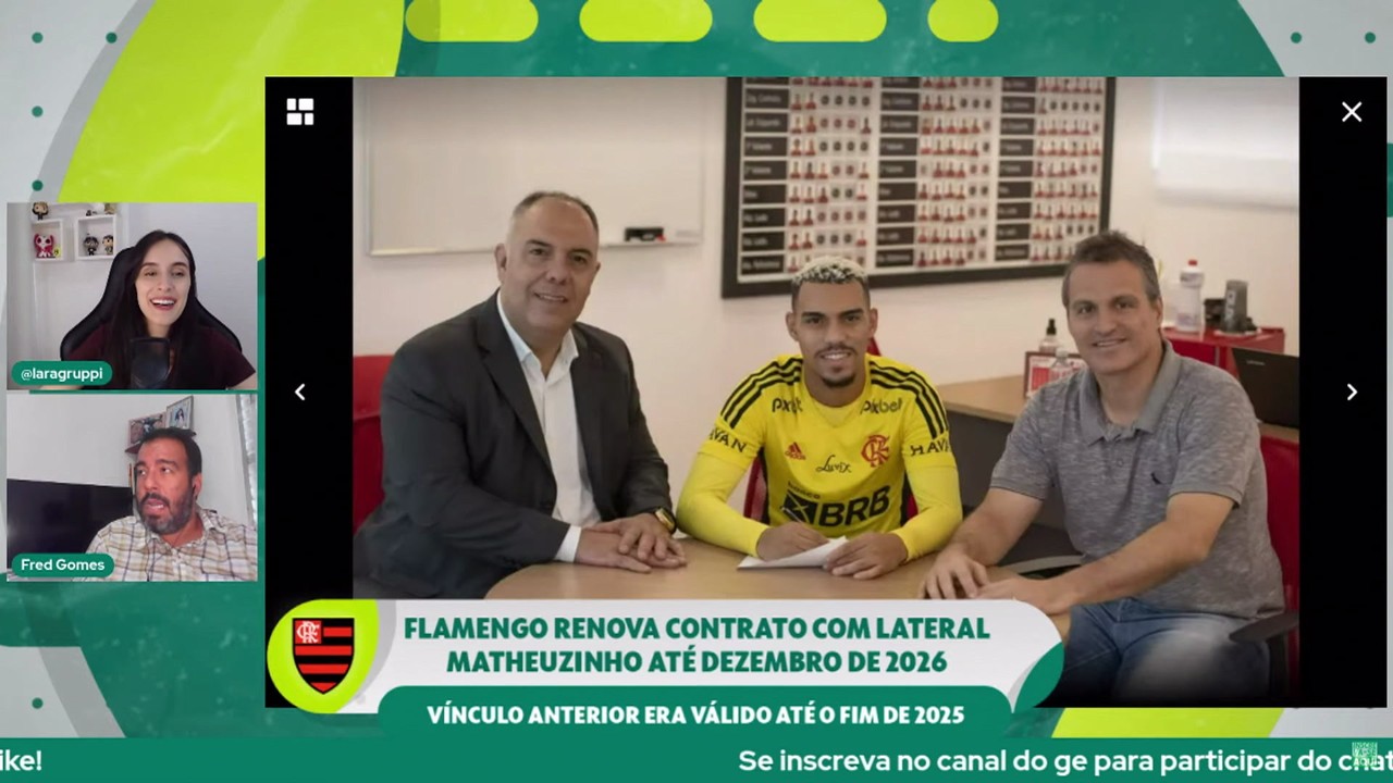 Fred Gomes traz detalhes da renova&ccedil;&atilde;o de Matheuzinho