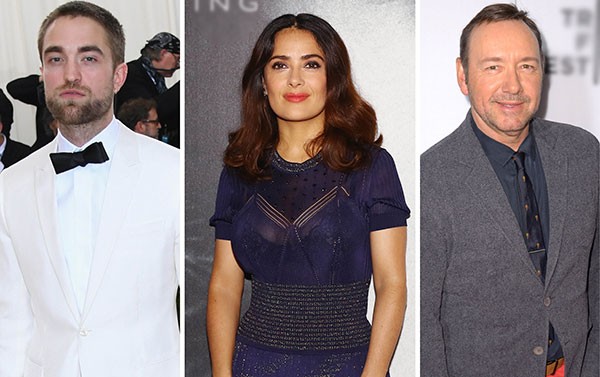 Robert Pattinson, Salma Hayek e Kevin Spacey estão entre os famosos que foram expulsos da escola (Foto: Getty Images)