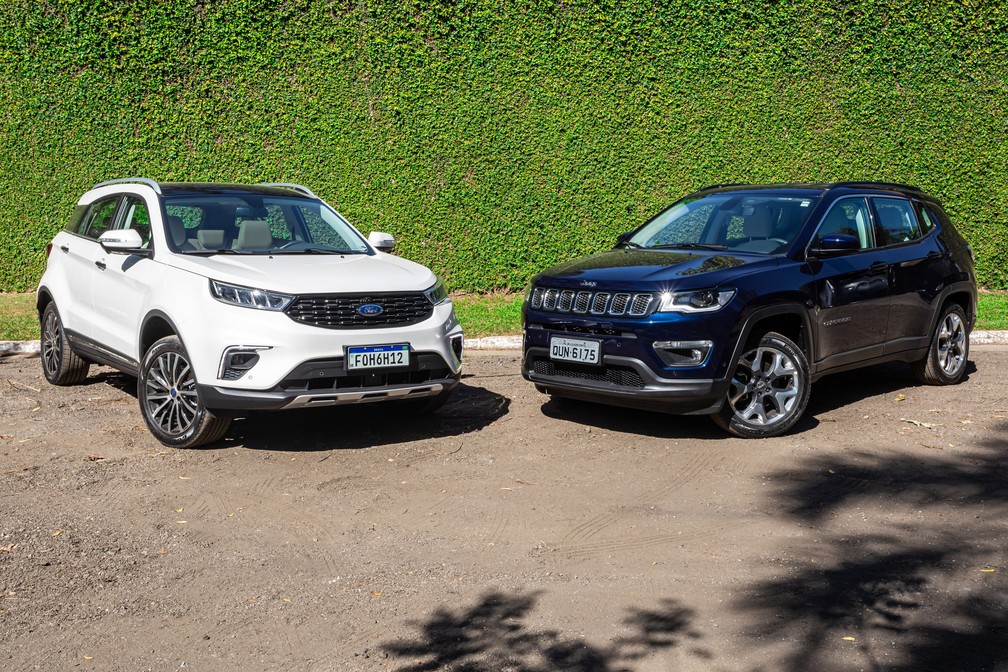 Ford Territory e Jeep Compass — Foto: Celso Tavares/G1