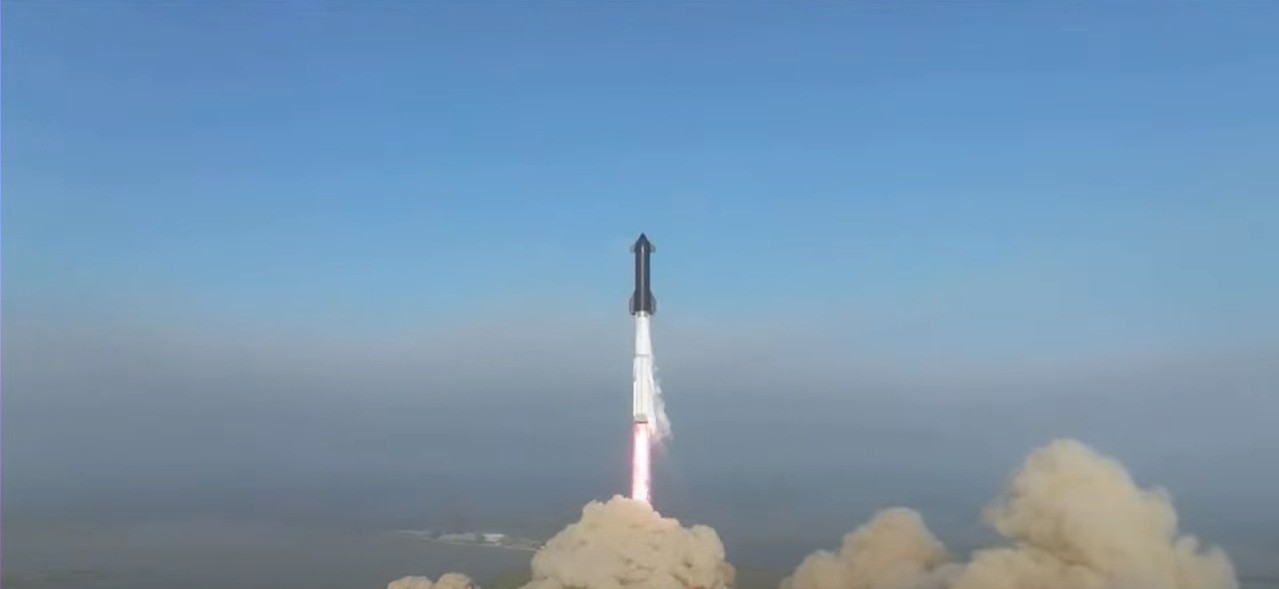 Foguete Starship, da SpaceX — Foto: Reprodução