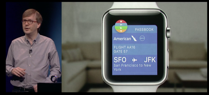 Apple watch traz função que permite ver horário do vôo, lugar e até código de barras do cartão de embarque (Foto: reprodução)