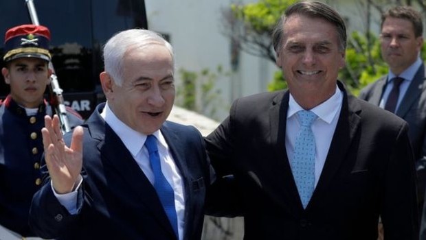 A forte guinada diplomática rumo anunciada por Bolsonaro pode ampliar parcerias com o governo israelense, mas também retrocessos nas relações com países árabes, segundo analistas e o setor produtivo brasileiro (Foto: LEO CORREA/AFP via BBC News Brasil)