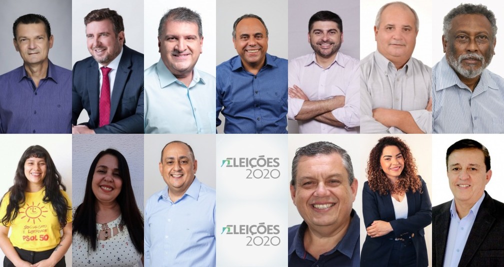 Eleições 2020: candidatos à Prefeitura de Bauru — Foto: Reprodução