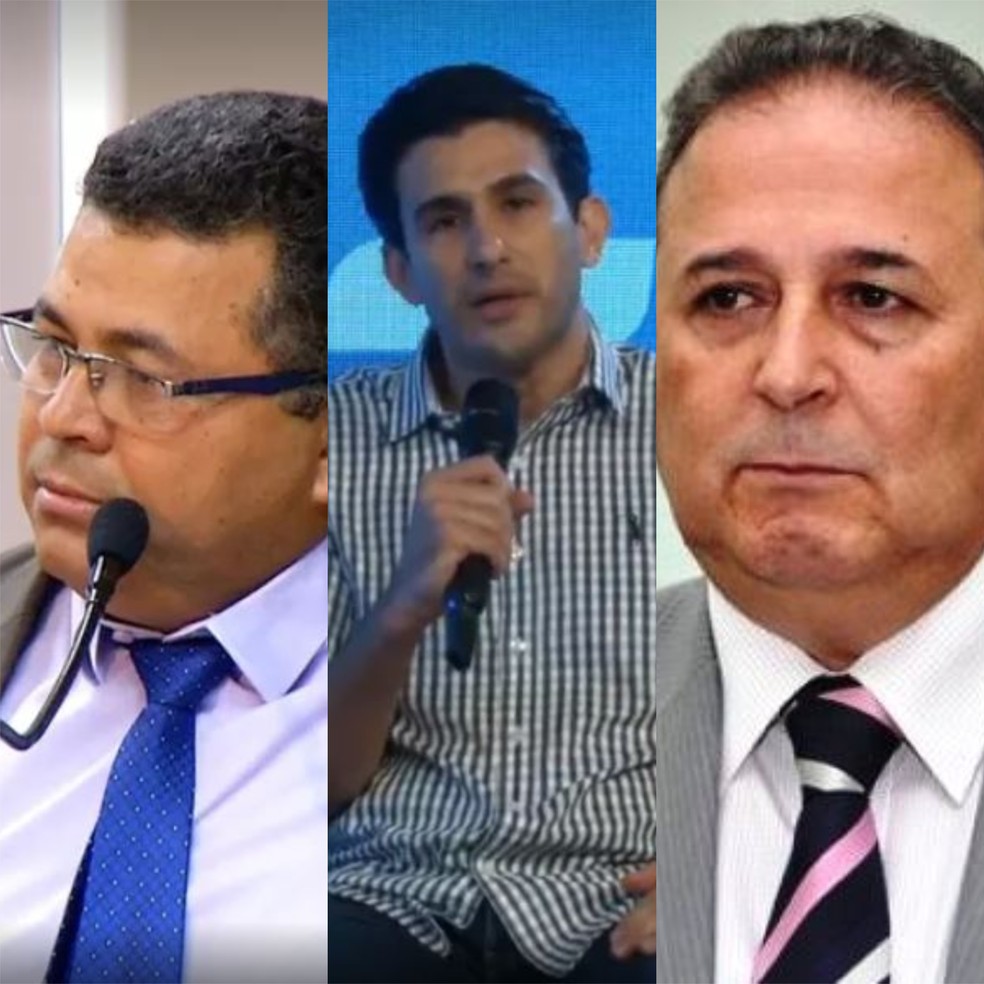 Folha, Tiago Andrino e Adir Gentil estão entre os indiciados — Foto: Montagem/g1
