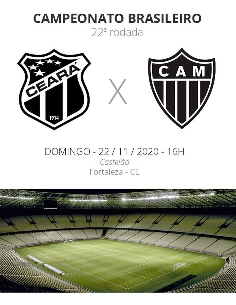 Ceara X Atletico Mg Veja Onde Assistir Escalacoes Desfalques E Arbitragem Brasileirao Serie A Ge