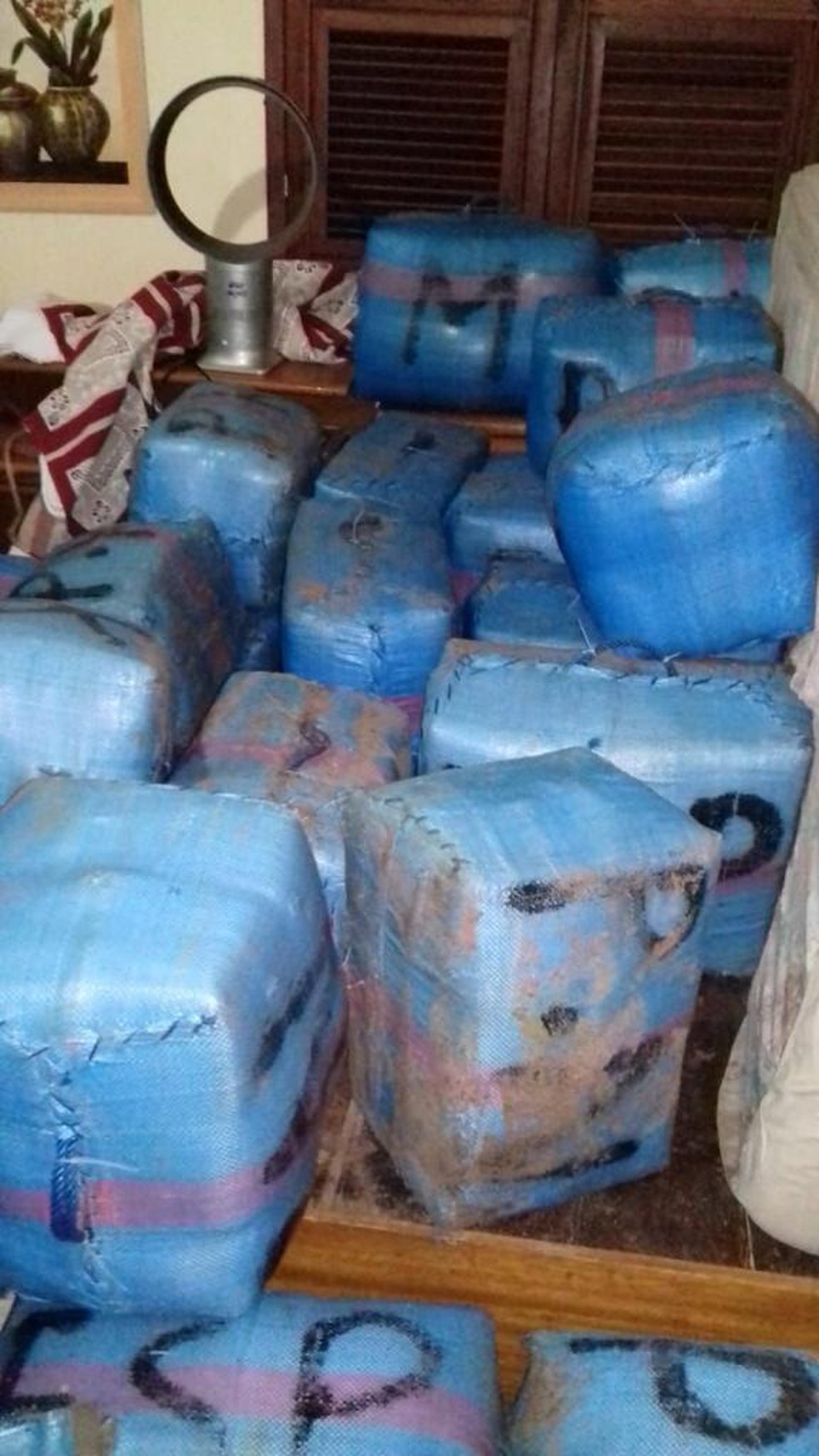 Segundo a polÃ­cia a droga seria distribuÃ­da para cidades de CearÃ¡ e para outros estados. â€” Foto: ReproduÃ§Ã£o/TV Verdes Mares