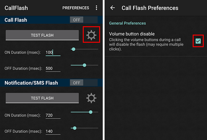 Habilite o botão de volume para interromper o flash (Foto: Reprodução/Paulo Alves)
