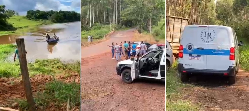 Corpo de jovem foi encontrado no Rio Novo — Foto: Minuto do Amorim/Divulgação