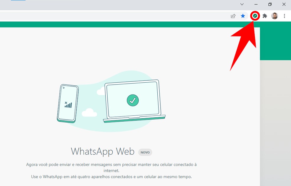 Extensão Code Verify mostra se WhatsApp Web é seguro — Foto: Reprodução/Rodrigo Fernandes