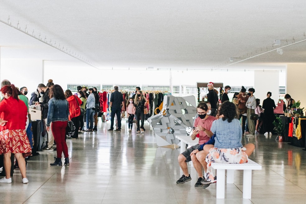 A Feira Livre Varanda BSB acontece neste fim de semana, no pilotis do Museu de Arte de Brasília — Foto: Divulgação