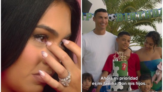 Georgina Rodríguez chora ao relembrar morte de filho gêmeo que teve com Cristiano Ronaldo