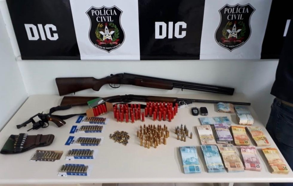 Polícia apreende armas ilegais na casa de empresário — Foto: Polícia Civil/Divulgação