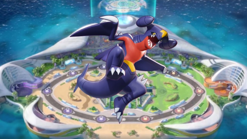 Garchomp é poderoso quando evolui e pode ter um enorme impacto no resultado final da partida — Foto: Divulgação/The Pokémon Company