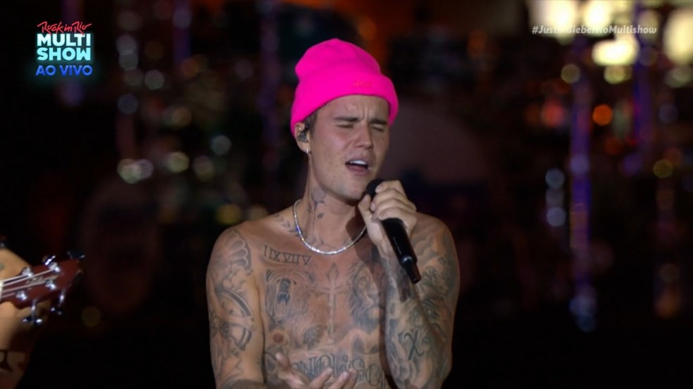 Justin Bieber no Rock in Rio: lágrimas, corpo à mostra e 'surra' de hits | Rock in Rio | Gshow