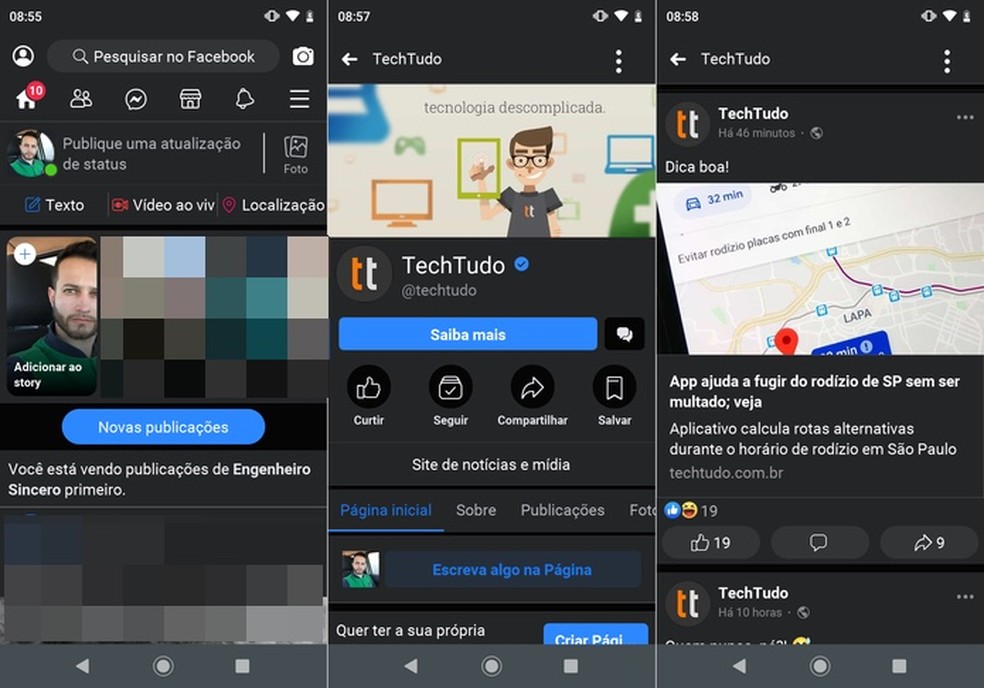 Modo Escuro No Facebook Como Ativar O Dark Mode No Facebook Lite Redes Sociais Techtudo