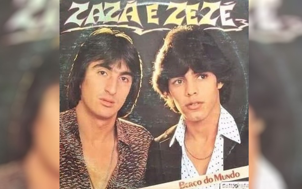 Capa de um dos trÃªs discos gravados por ZazÃ¡ e ZezÃ© na dÃ©cada de 1980 â Foto: Arquivo pessoal