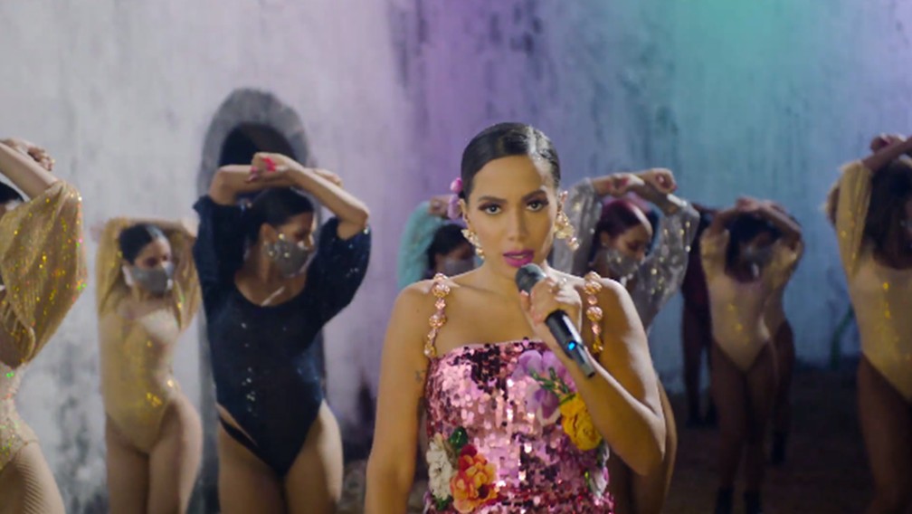 Anitta faz apresentação direto de Salvador para o MTV Miaw 2020 — Foto: Divulgação
