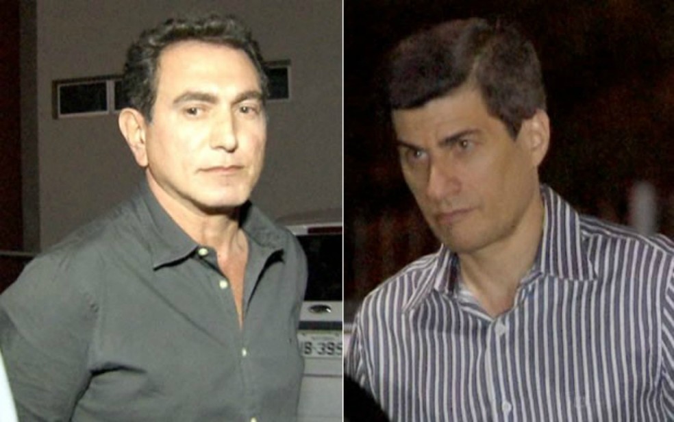 Ex-secretários Pedro Nadaf (à esquerda) e Marcel de Cursi (à direita) foram presos durante a primeira fase da operação, em 2015 (Foto: Reprodução/TVCA)