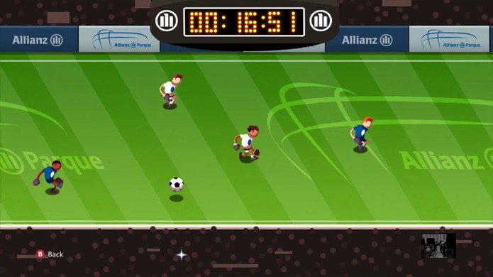 Allianz Gol traz minigame gratuito no estádio do Palmeiras (Foto: Reprodução: YouTube)