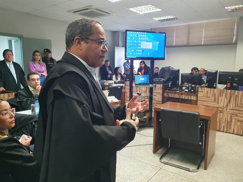 Luiz Carlos da Silva Neto voltou a criticar a imprensa — Foto: Iryá Rodrigues/g1