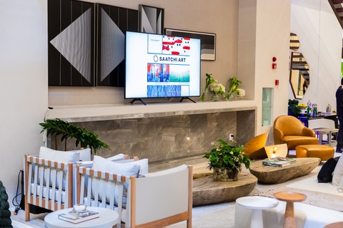 Espaço da Dunelli Casa Concept Store com a TV #samsungqled8k 