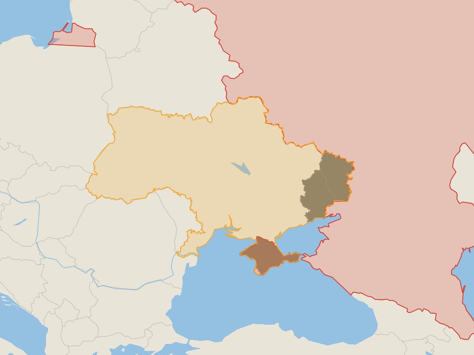 A região de Donbas também foi área de combate entre separatistas apoiados pela Rússia e forças ucranianas antes da invasão de fevereiro de 2022 (Foto: Divulgação/ The Conversation)