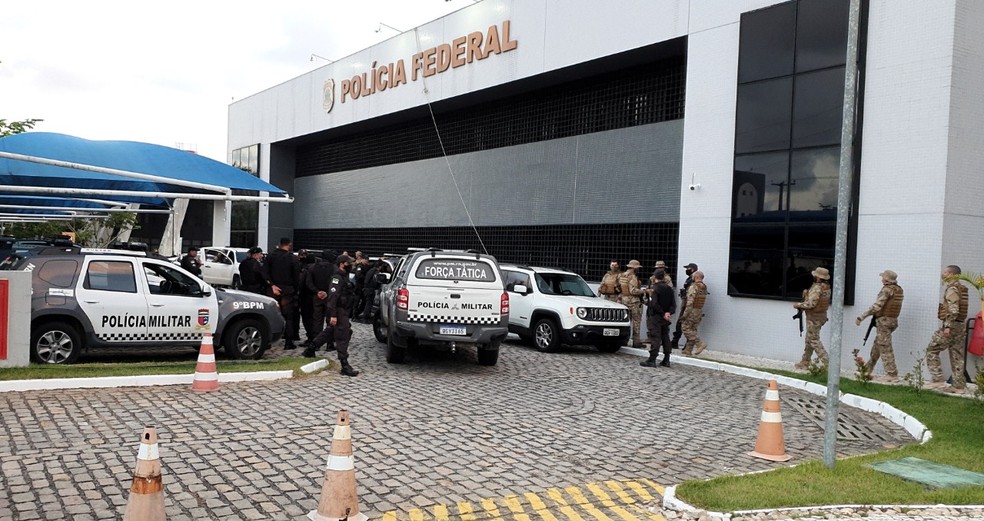 PF cumpre mandados no RN e na Bahia em operação de combate a roubos de agências dos Correios, bancos e carros-fortes — Foto: Polícia Federal/Divulgação