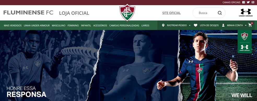 Anúncio do novo terceiro uniforme do Fluminense — Foto: Reprodução