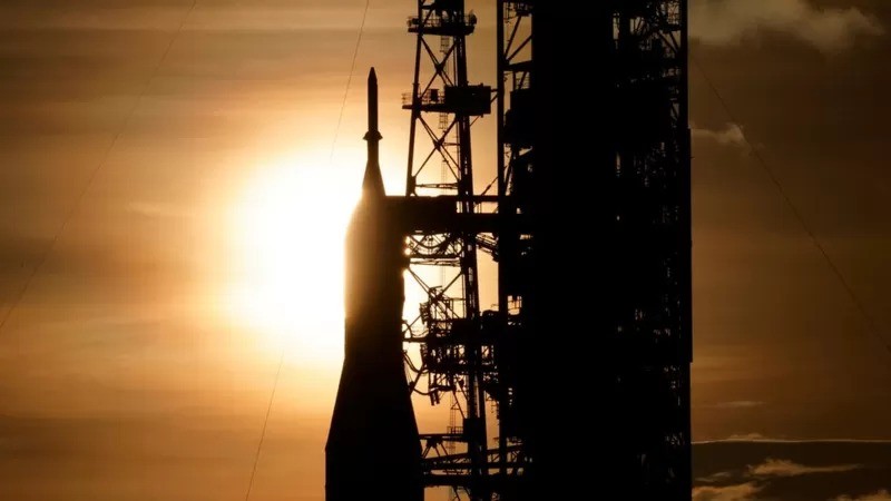 A Orion vai ser lançada do Centro Espacial Kennedy da Nasa, na Flórida (Foto: REUTERS via BBC)