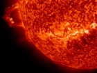 Nasa divulga imagem de erupção solar feita com luz ultravioleta extrema
