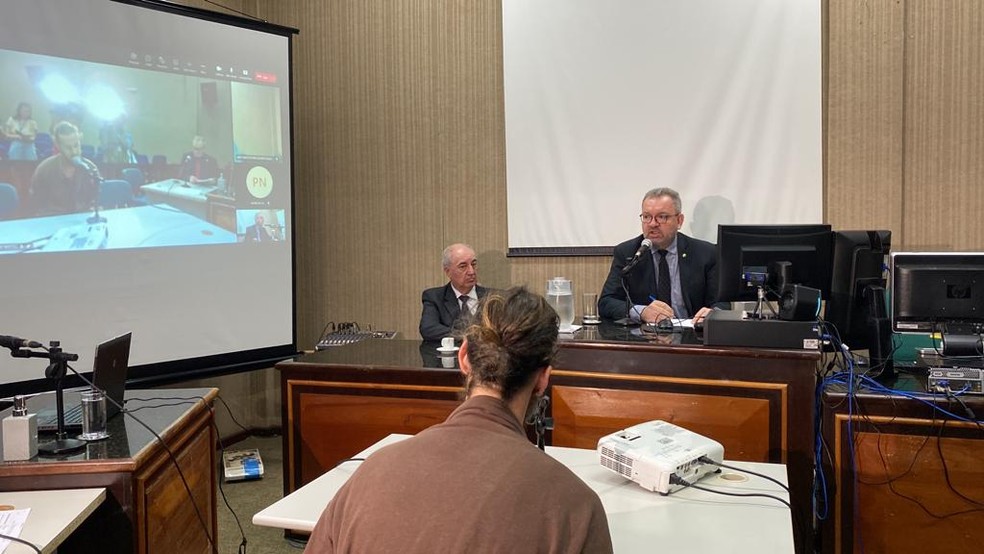 Gabriel confessou o crime e afirmou ter feito a ação em protesto contra a polarização das eleições  — Foto: Cristiano Arruda