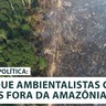 Por que ambientalistas catam votos fora da Amazônia