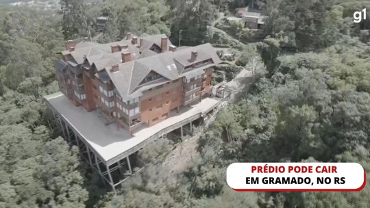 Chuvas no RS: após rachaduras surgirem no solo, prédio em Gramado pode cair, diz prefeitura; VÍDEO - Programa: G1 RS