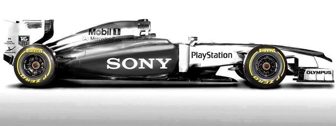 Na Internet, fãs especulam sobre a provável pintura da McLaren para 2014 (Foto: Reprodução Facebook)