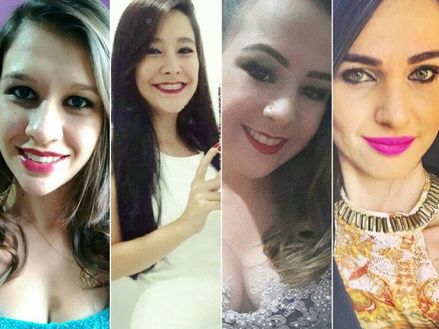 Camila, Ana Carolina e Bruna morreram no acidente; Nayara está internada no HC em Ribeirão Preto (Foto: Arquivo pessoal/Divulgação)