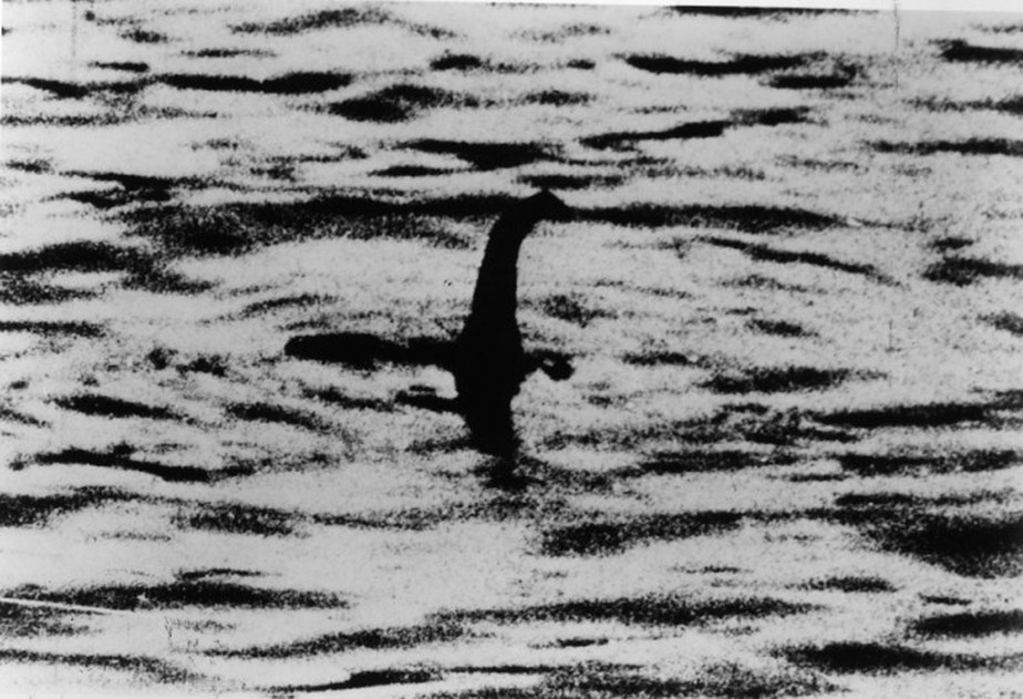 Imagem do que seria o monstro do Lago Ness