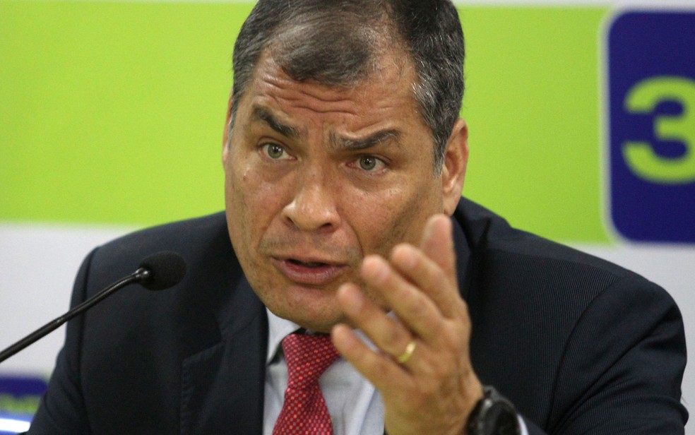 Rafael Correa governou o Equador durante uma década, de 2007 a 2017 — Foto: Reuters/ Daniel Tapia