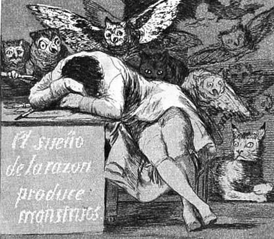 O sono da razão produz monstros, do espanhol Francisco de Goya (Foto: Francisco de Goya)